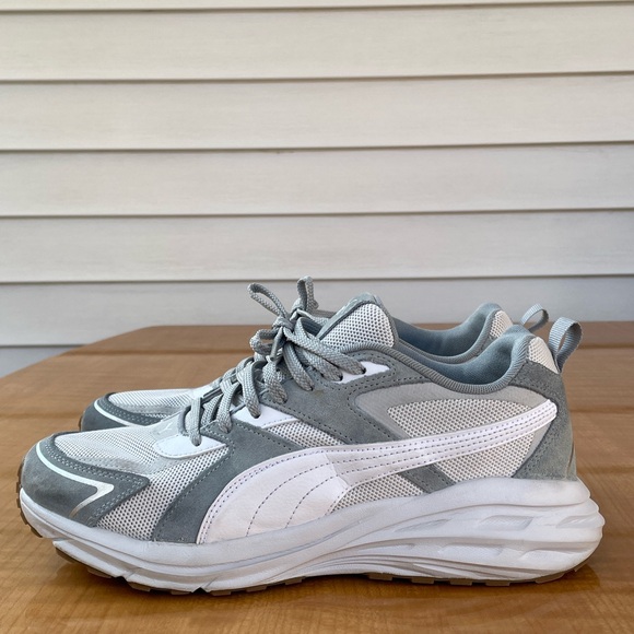 Puma Hypnotic LS Mens Shoes Classic Gray and White Trainers Size 9.5 - Picture 11 of 12